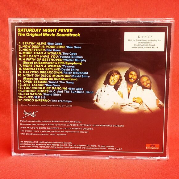 Saturday Night Fever The Original Sound Track Audio CD 1995 - Picture 2 of 8